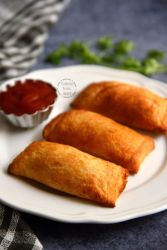 How to make Air Fryer Bread Pizza Pockets Recipe