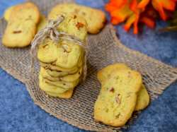 Almond Orange Shortbread Cookies