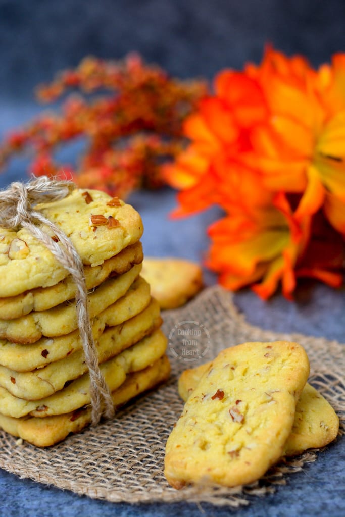 Almond Orange Shortbread Cookies