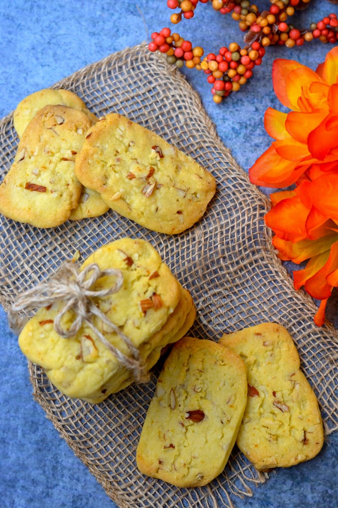 Almond Orange Shortbread Cookies