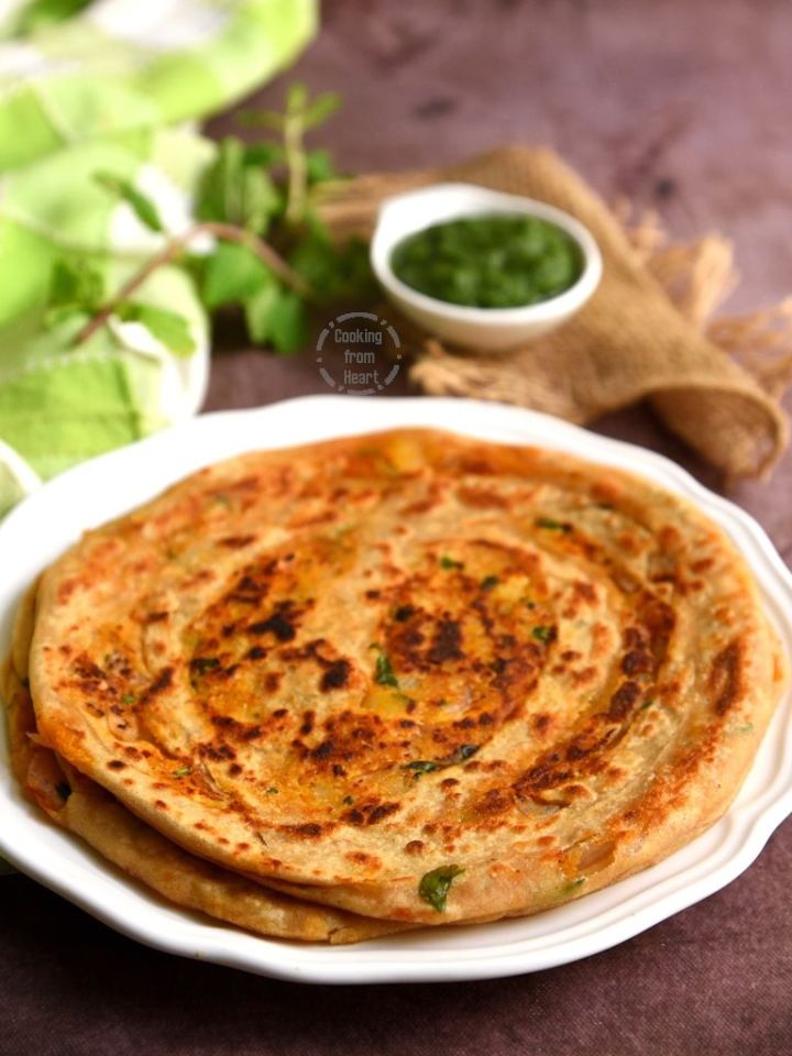 Aloo Paneer Laccha Paratha Recipe