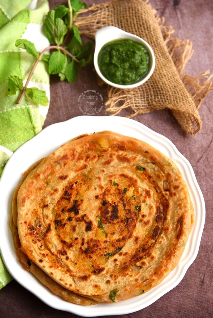 Stuffed Laccha Paratha Recipe