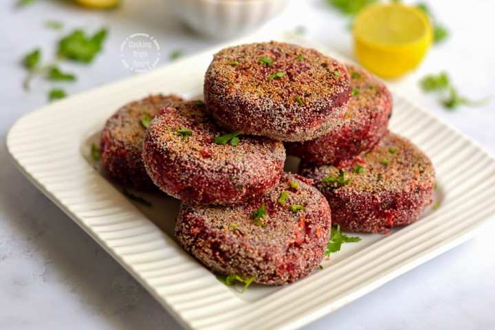 Low Calorie Beetroot Cutlet