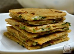 Cheese Coriander Paratha Recipe