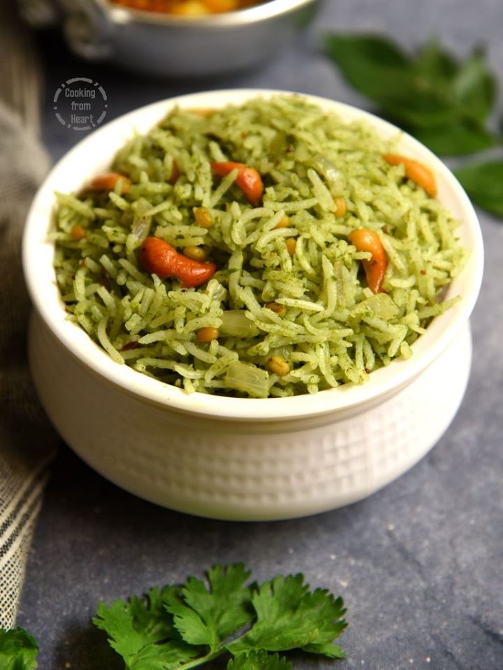 Coriander Pulao Recipe