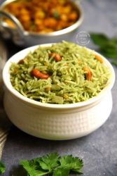 Cilantro Pulao Recipe