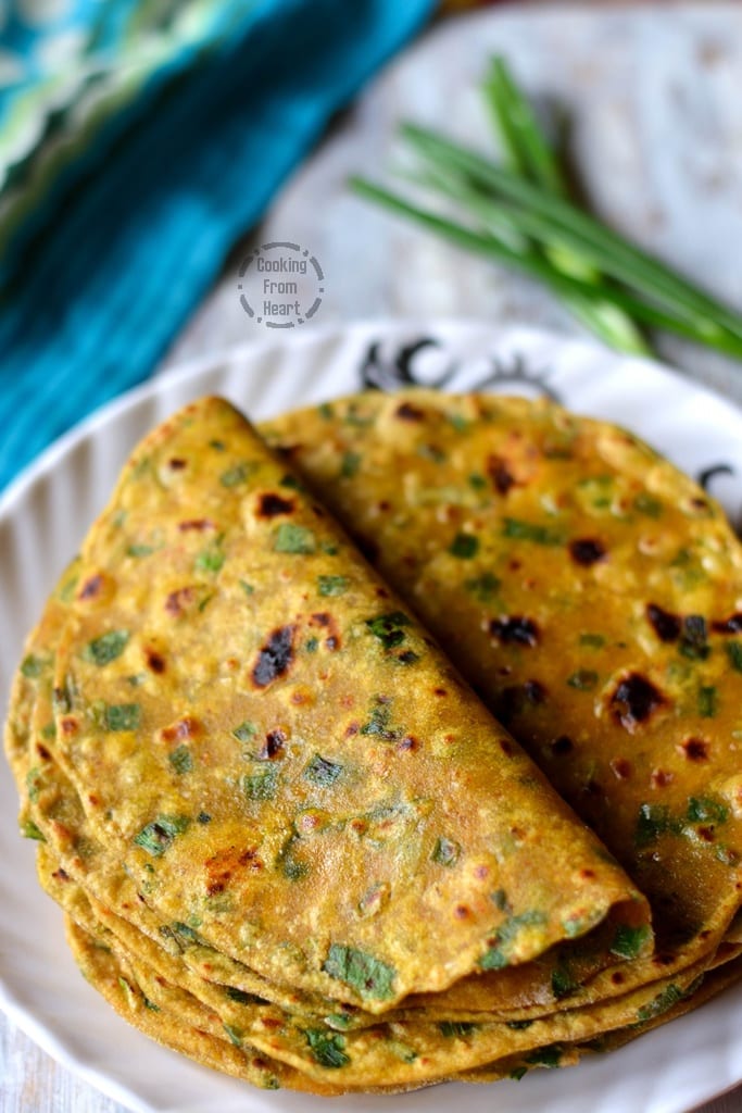 Spring Onion Paratha