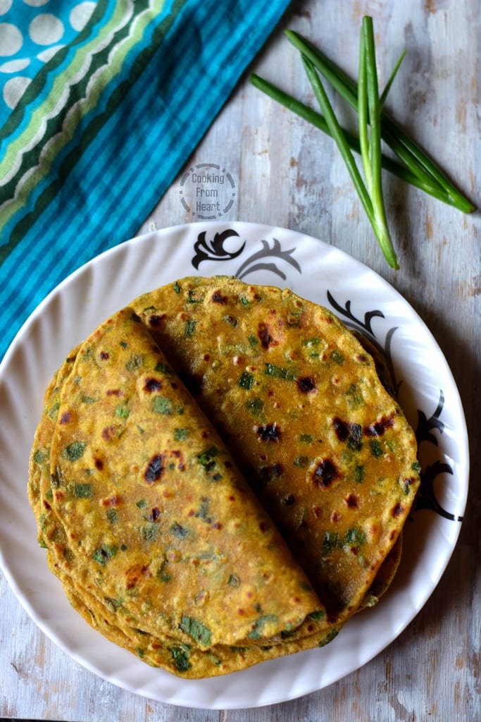 Spring Onion Paratha