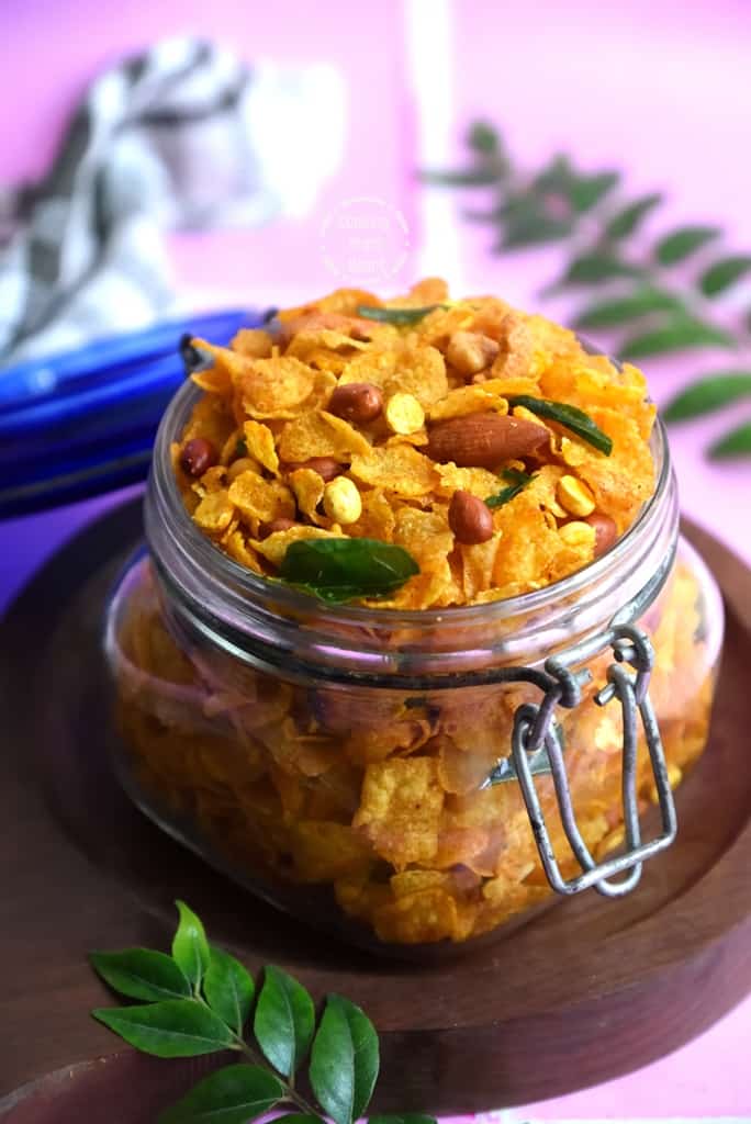 Easy Corn Flakes Chivda