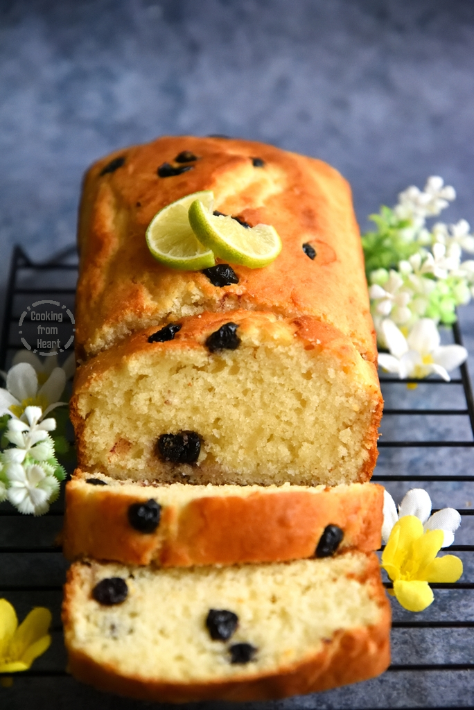 Easy Eggfree Lemon Blueberry Loaf