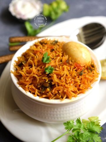 One Pot Egg Biryani Recipe