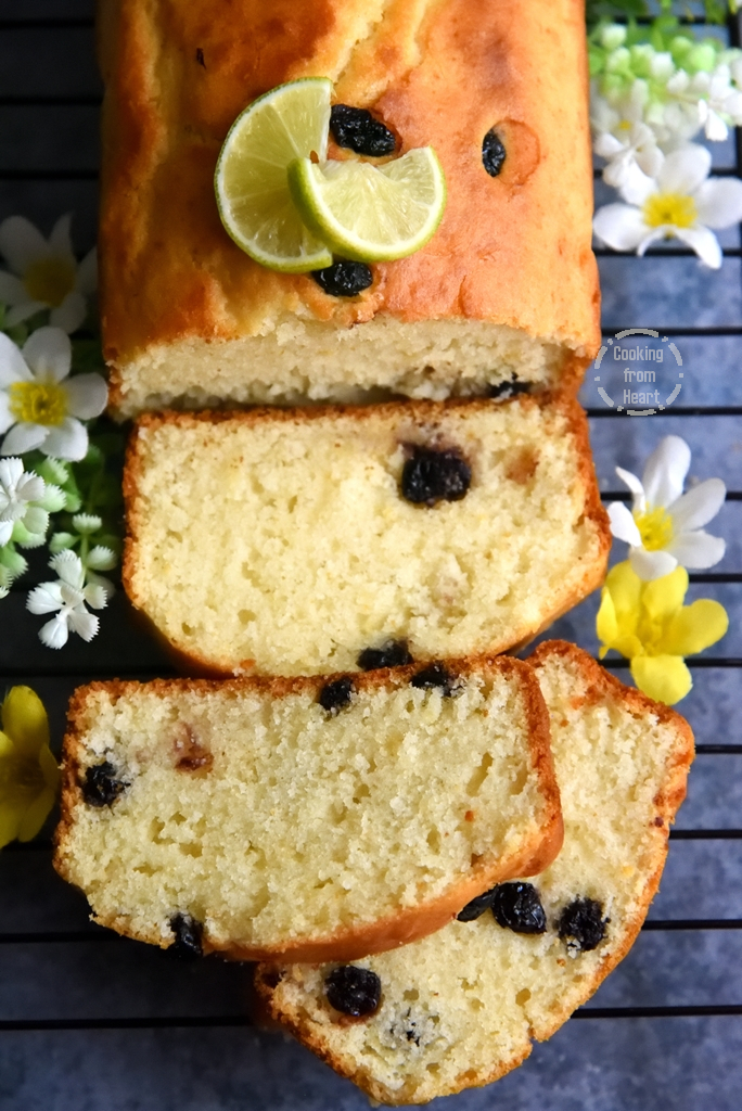 Eggfree Lemon Blueberry Cake