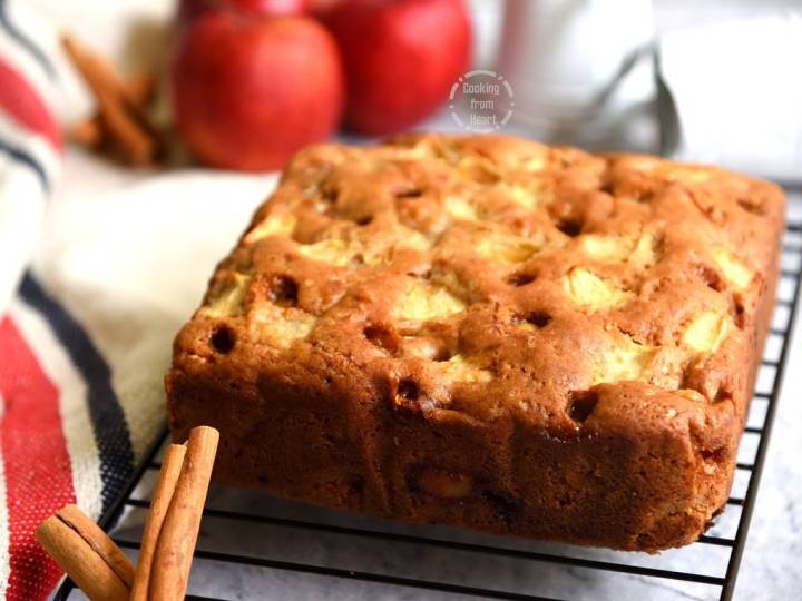 How to make Eggfree Apple Cinnamon Butterscotch Cake