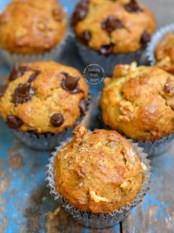 Eggfree Banana Chocolate Muffins