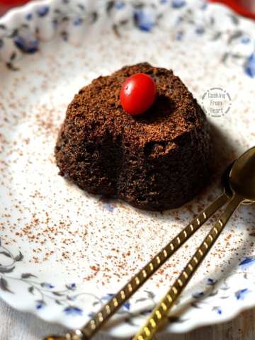 Eggless Choco Lava Cake