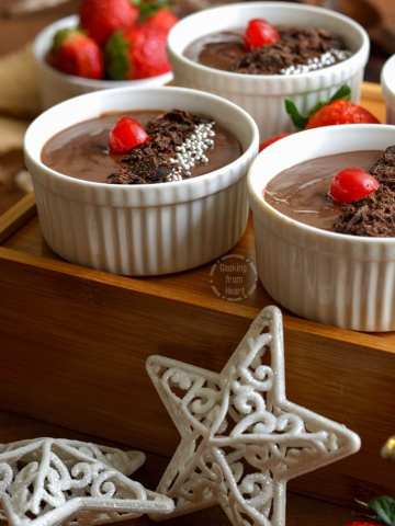 Eggless Chocolate Pudding