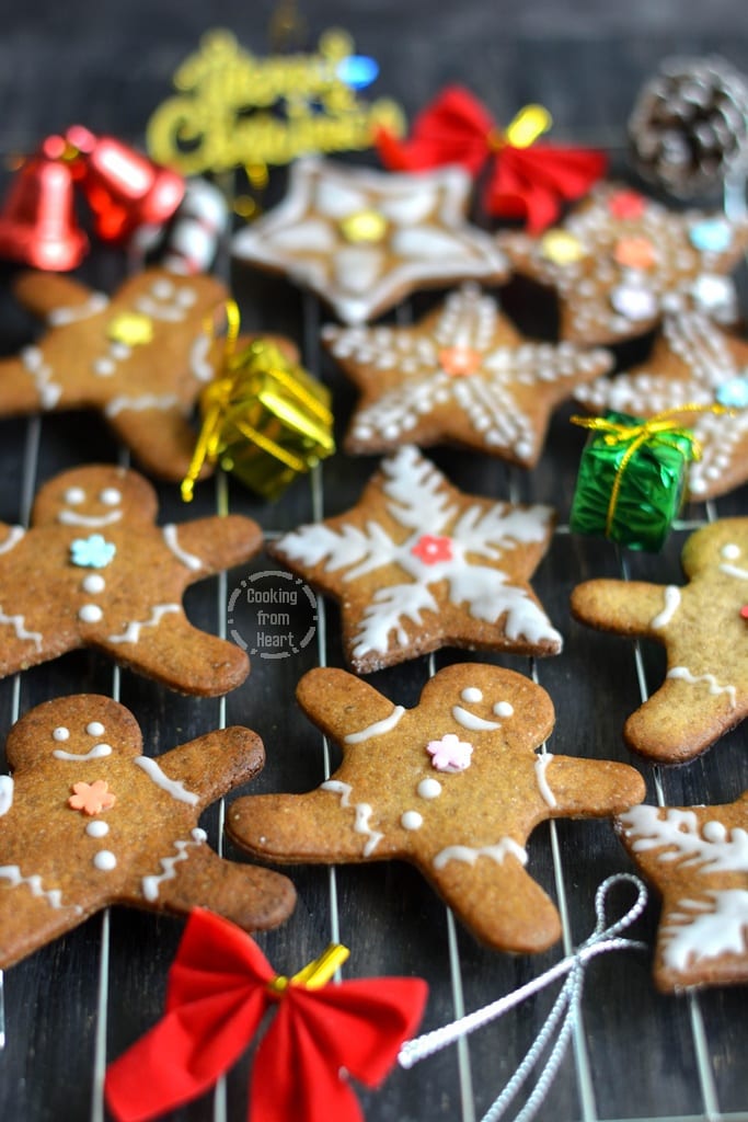 Eggless Gingerbread Cookies