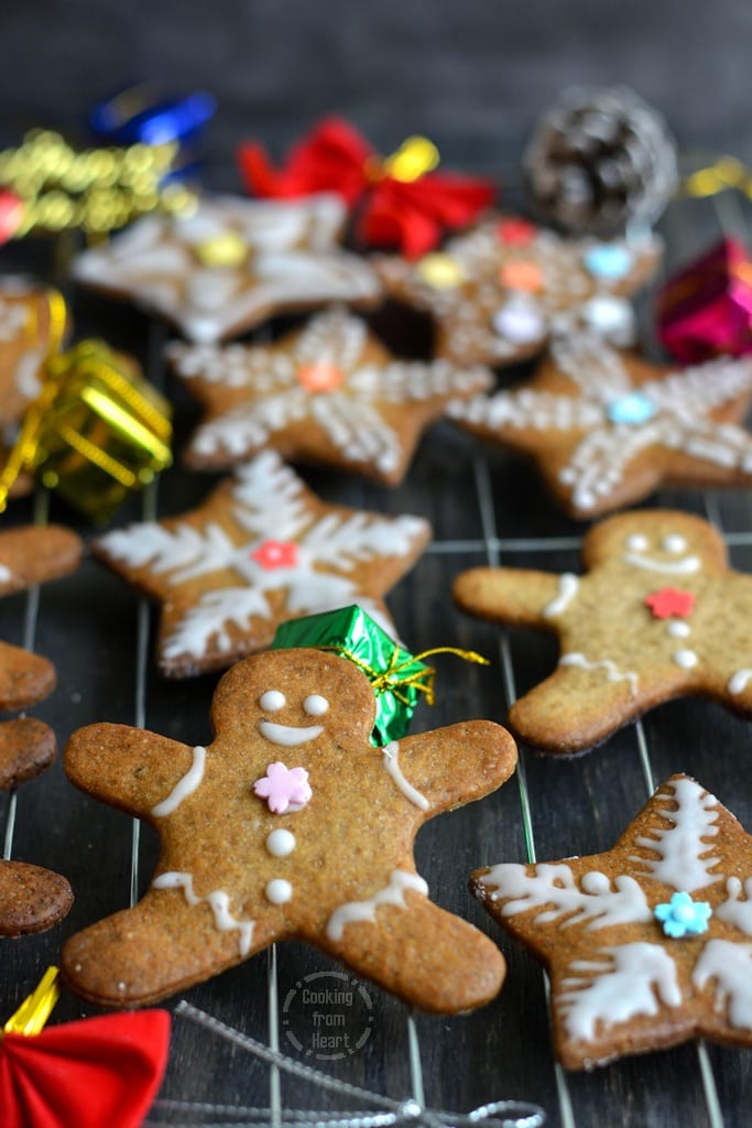 Eggless Gingerbread Cookies