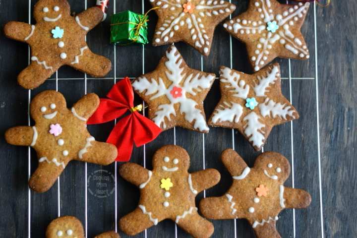 Eggless Gingerbread Cookies