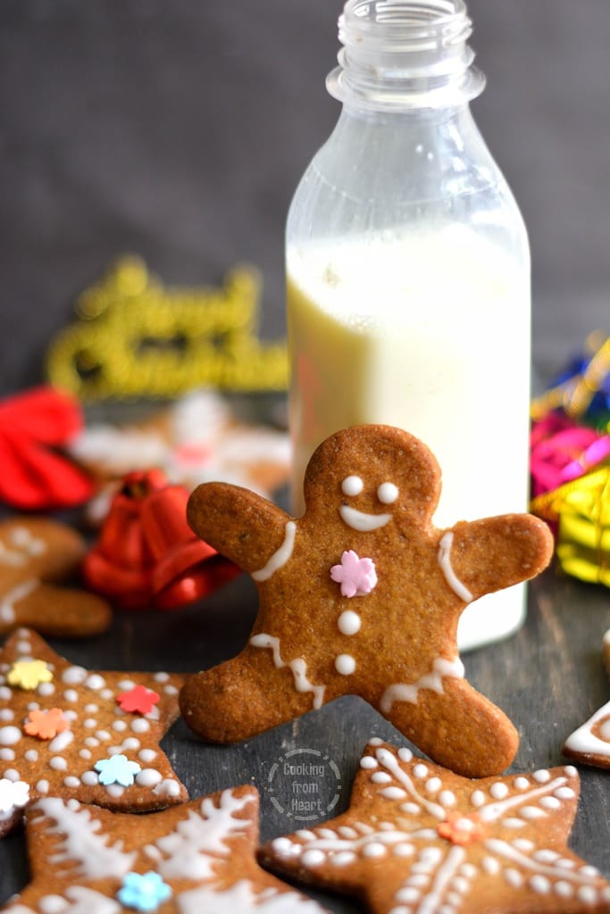 Eggless Gingerbread Cookies