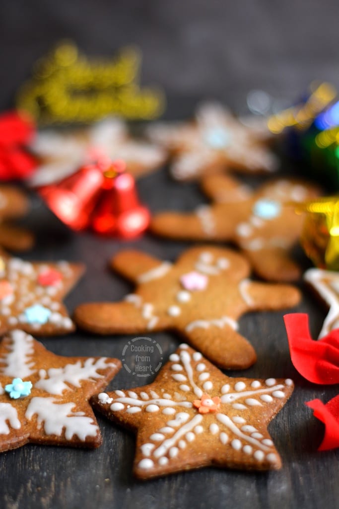 Eggless Gingerbread Cookies