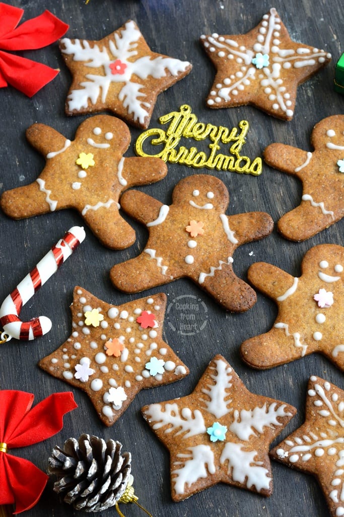 Eggless Gingerbread Cookies