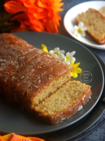 How to make Eggless Lemon Almond Cake Recipe