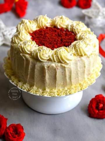 Eggless Red Velvet Cake