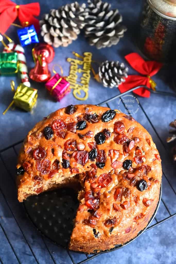 Eggless Rum Cake for Christmas