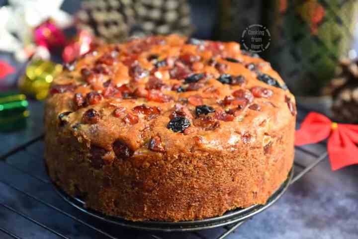 Eggless Rum Cake Recipe