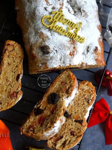 How to make Eggless Stollen Recipe