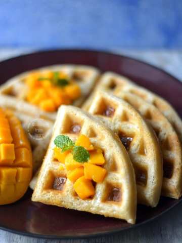 Eggless Waffles