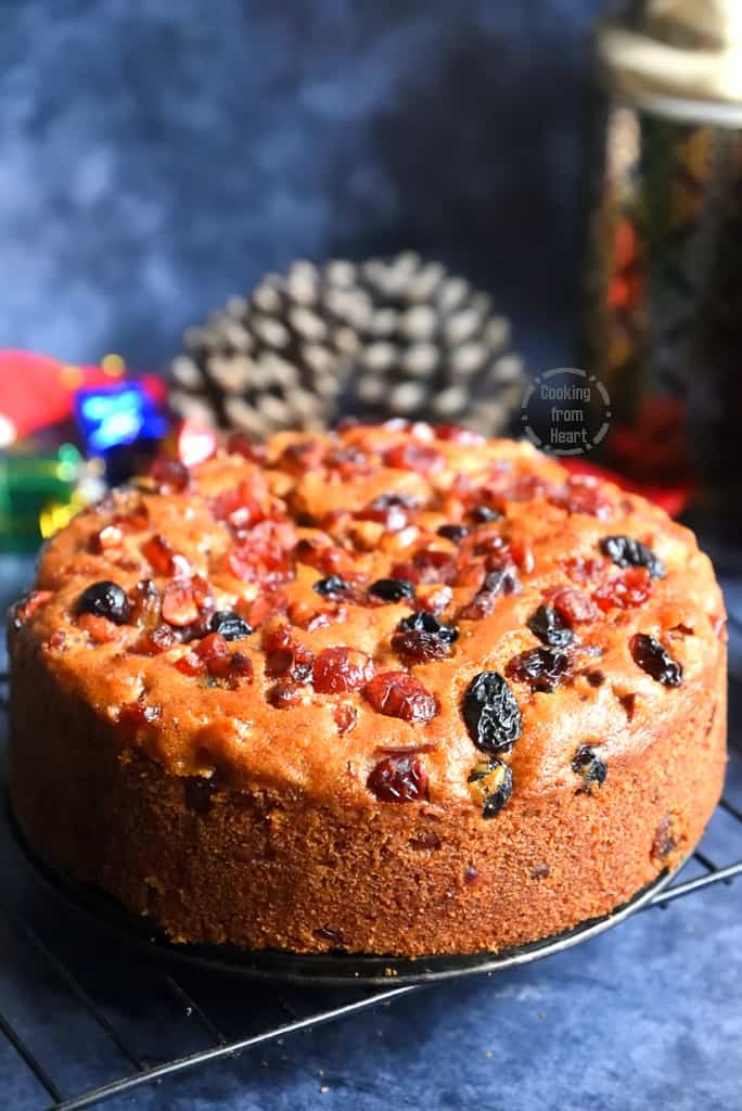 How to make Eggless Christmas Rum Cake Recipe