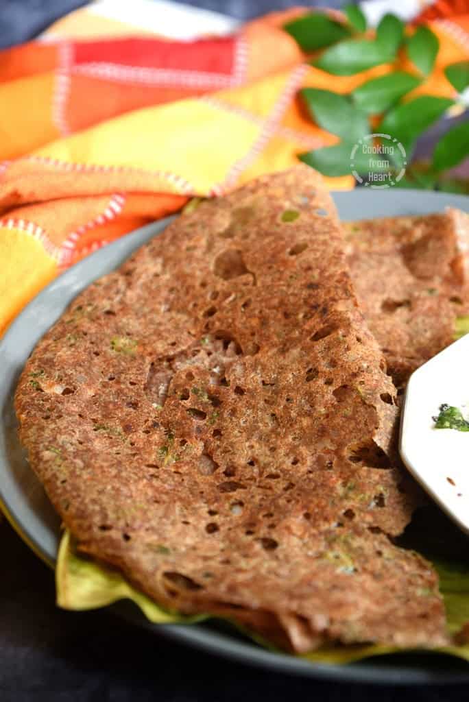 Instant Ragi Rava Dosa Recipe