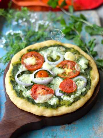 Mint Pesto Whole Wheat Pizza