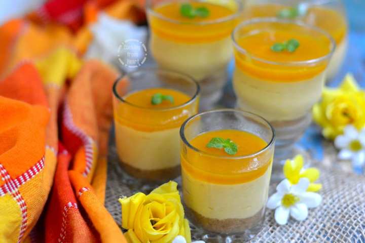 No-Bake Mango Cheesecake with Agar Agar