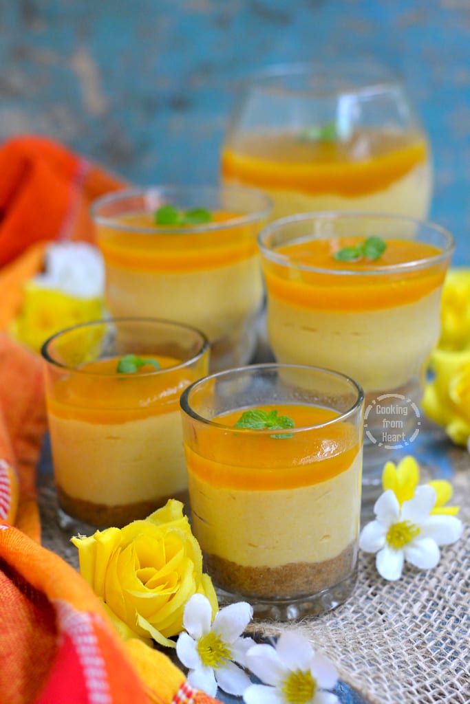 No-Bake Mango Cheesecake with Agar Agar