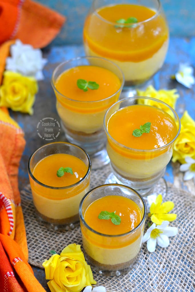 Eggless Mango Cheesecake Recipe