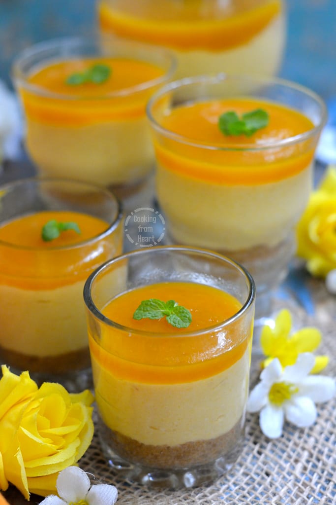 No-Bake Mango Cheesecake with Agar Agar