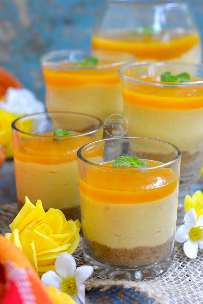 No-Bake Mango Cheesecake with Agar Agar