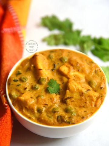 Restaurant Style Paneer Matar Malai Recipe