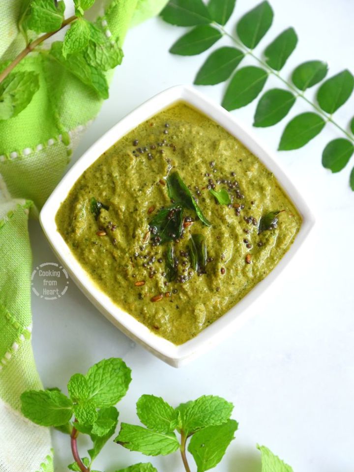 Hotel Style Pudina Chutney Recipe