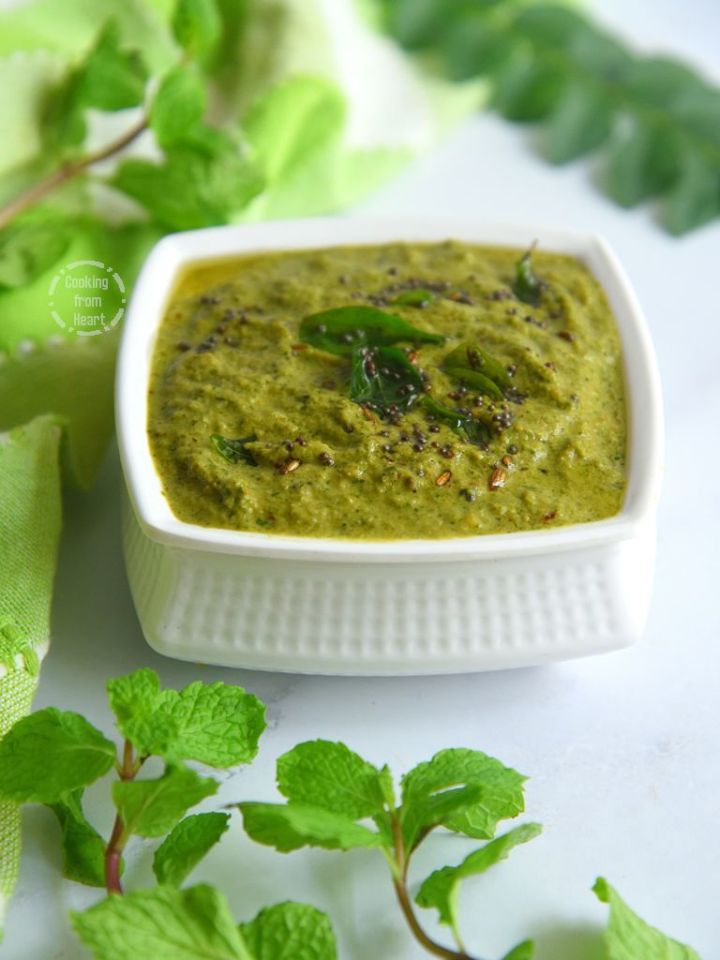 Roasted Mint Chutney recipe