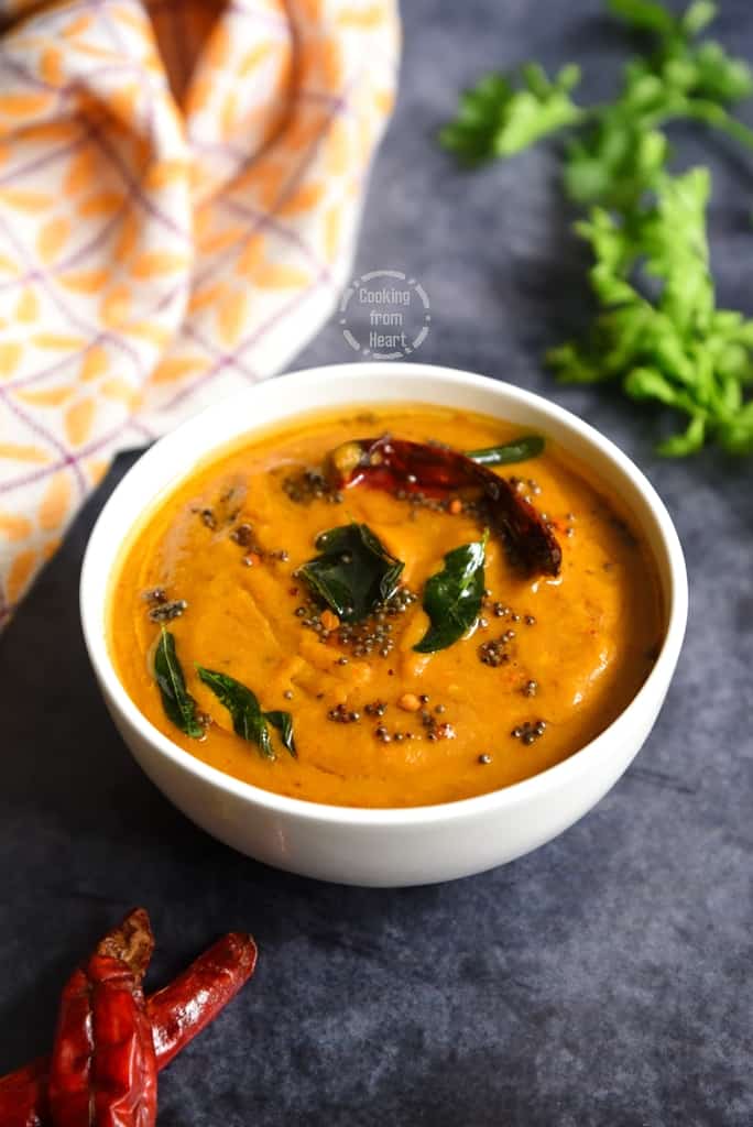 Quick Tomato Coriander Chutney Recipe