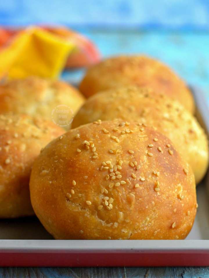 Vegan Sourdough Burger Buns