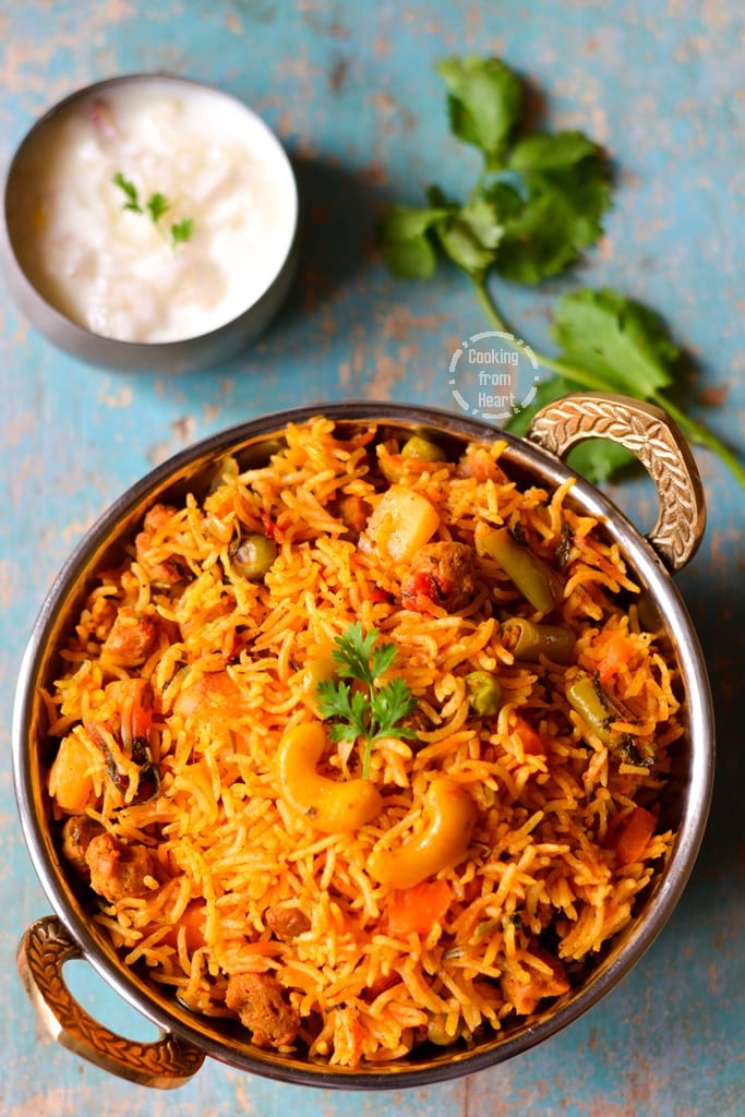 Veg Biryani in Pressure Cooker