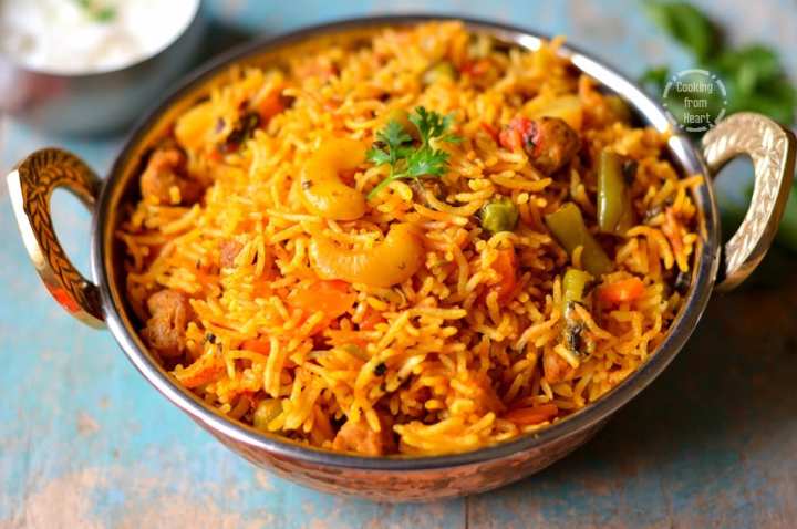 Veg Biryani in Pressure Cooker