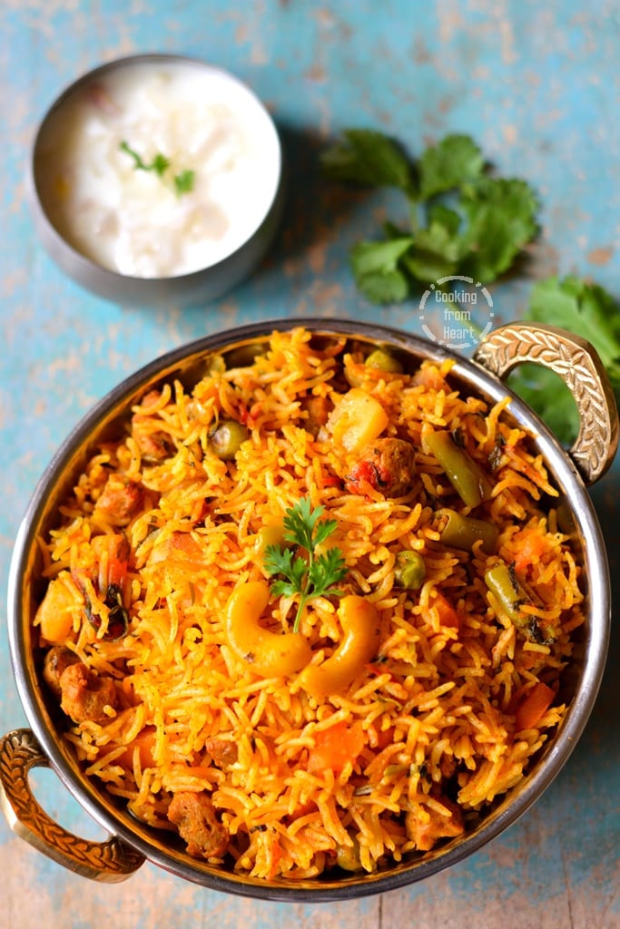 Veg Biryani in Pressure Cooker