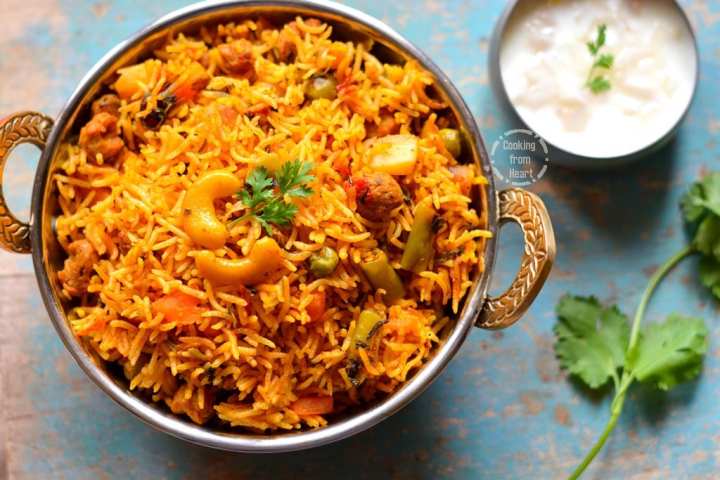 Veg Biryani in Pressure Cooker