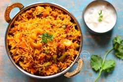 Veg Biryani in Pressure Cooker